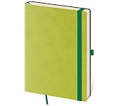 Linkovaný zápisník Flexies L Petrol Light Green