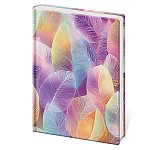 Linkovaný zápisník Vario L - Feathers
